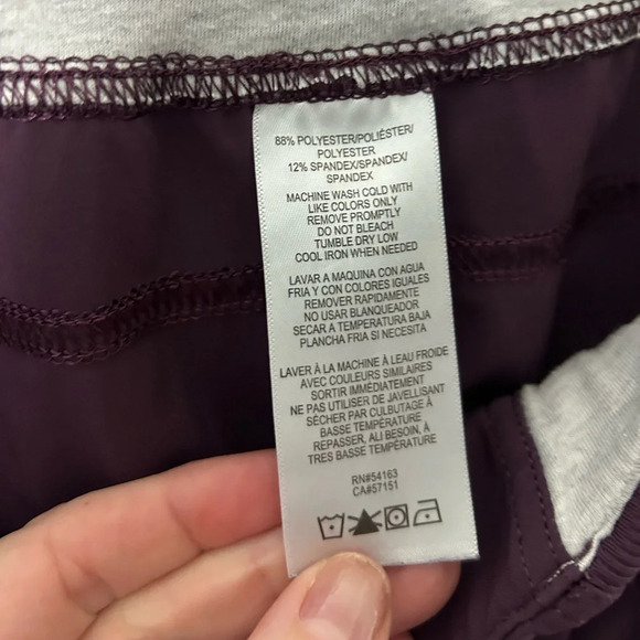 Calvin Klein Women's Step-Hem Joggers Purple/Plum Size Medium - Picture 9 of 10